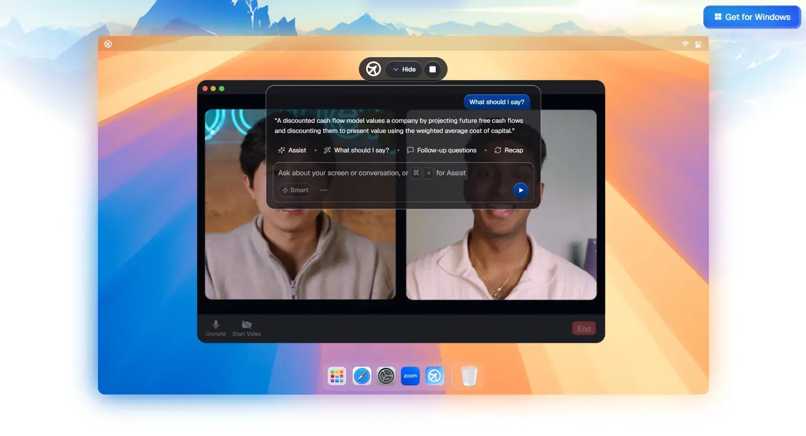 Cluely overlay during a call