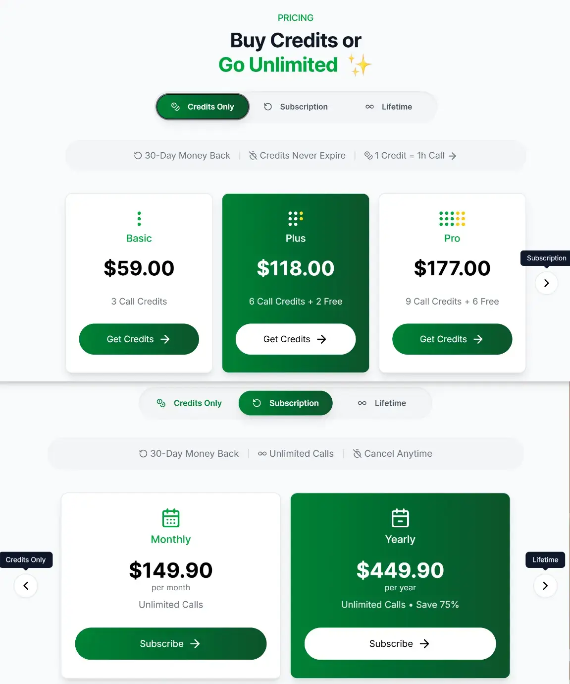 Parakeet AI pricing