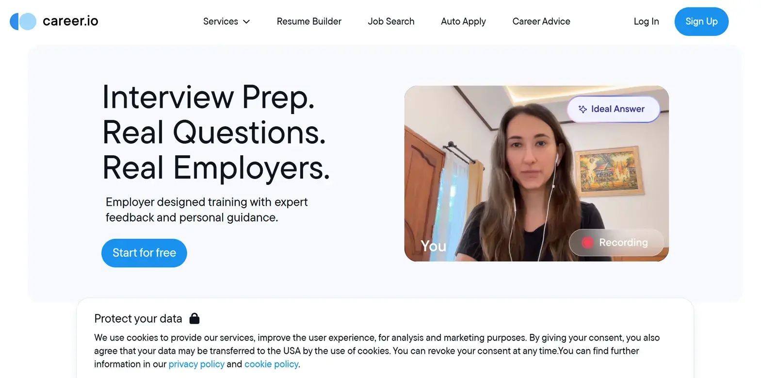 Career.io homepage