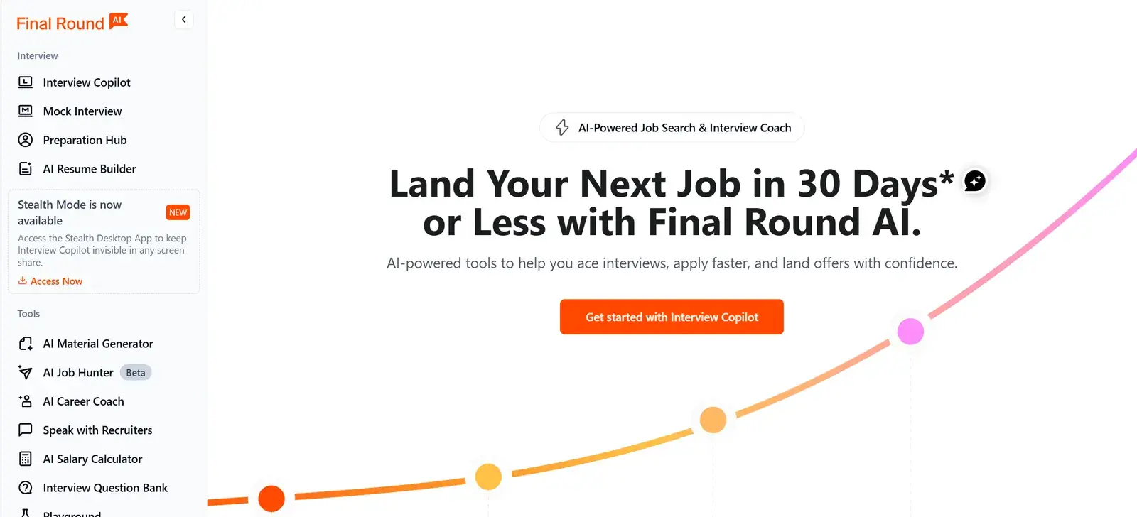 Final Round AI homepage