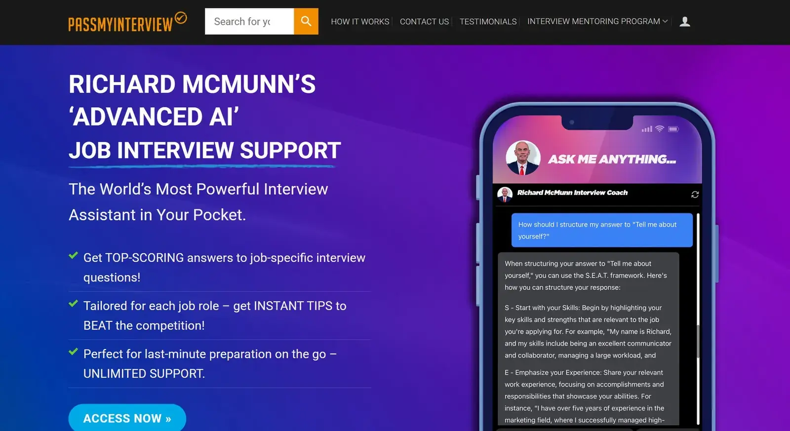 Richard McMunn's Interview Coach page