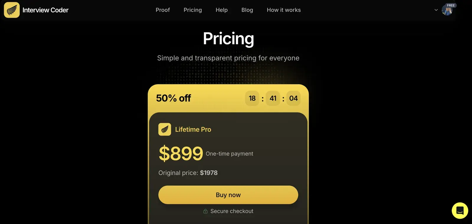 Interview Coder pricing