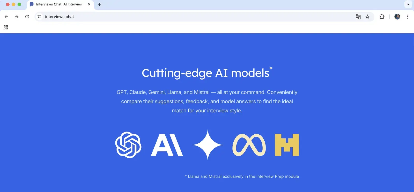 Interviews.Chat model list