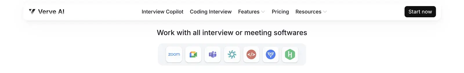 Platforms Verve AI works with