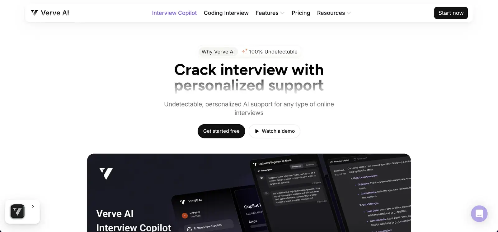 Verve AI homepage