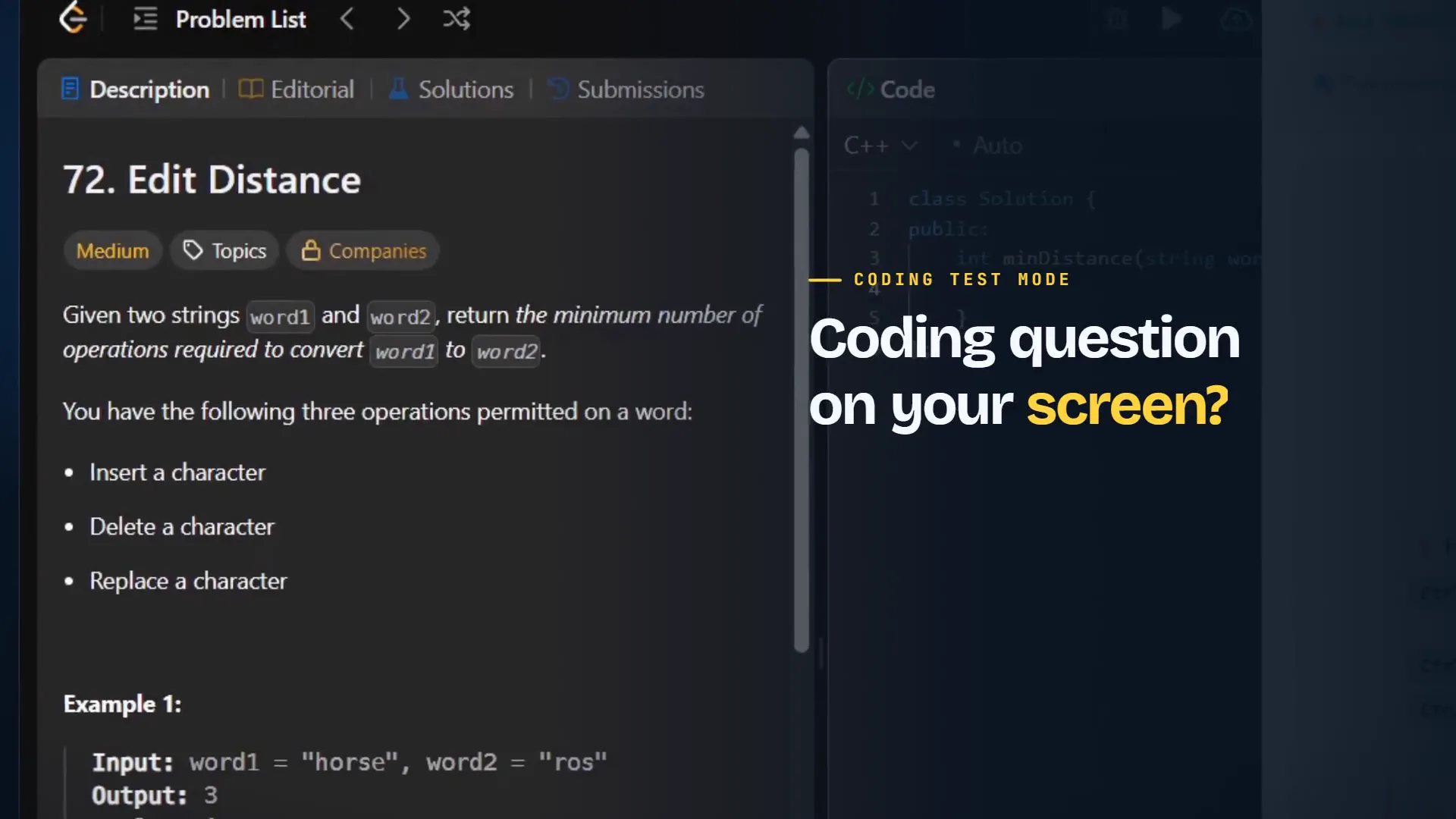 AI Interview Copilot — Ace Coding Tests & Live Interviews | Solvro